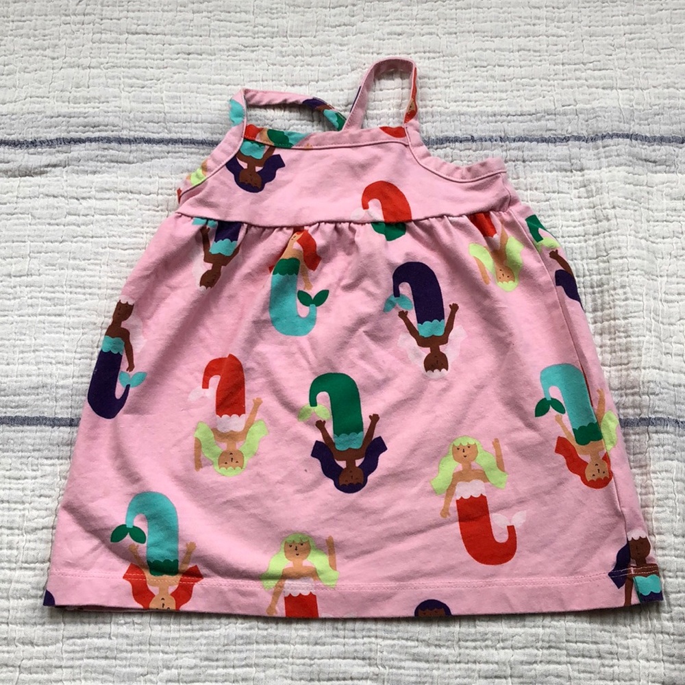 6-12 month Hanna Anderson mermaid pink dress